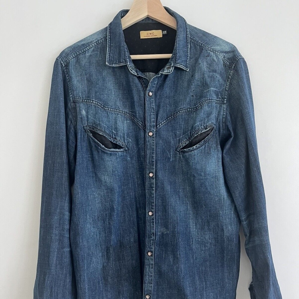 C’N’C Costume National Men’s Jeans Shirt Size 34/48